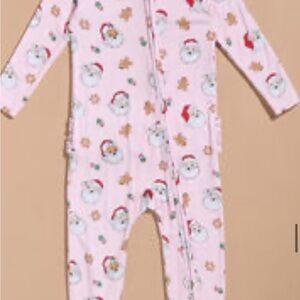 Festive Kids One Piece with Santa and Gingerbread